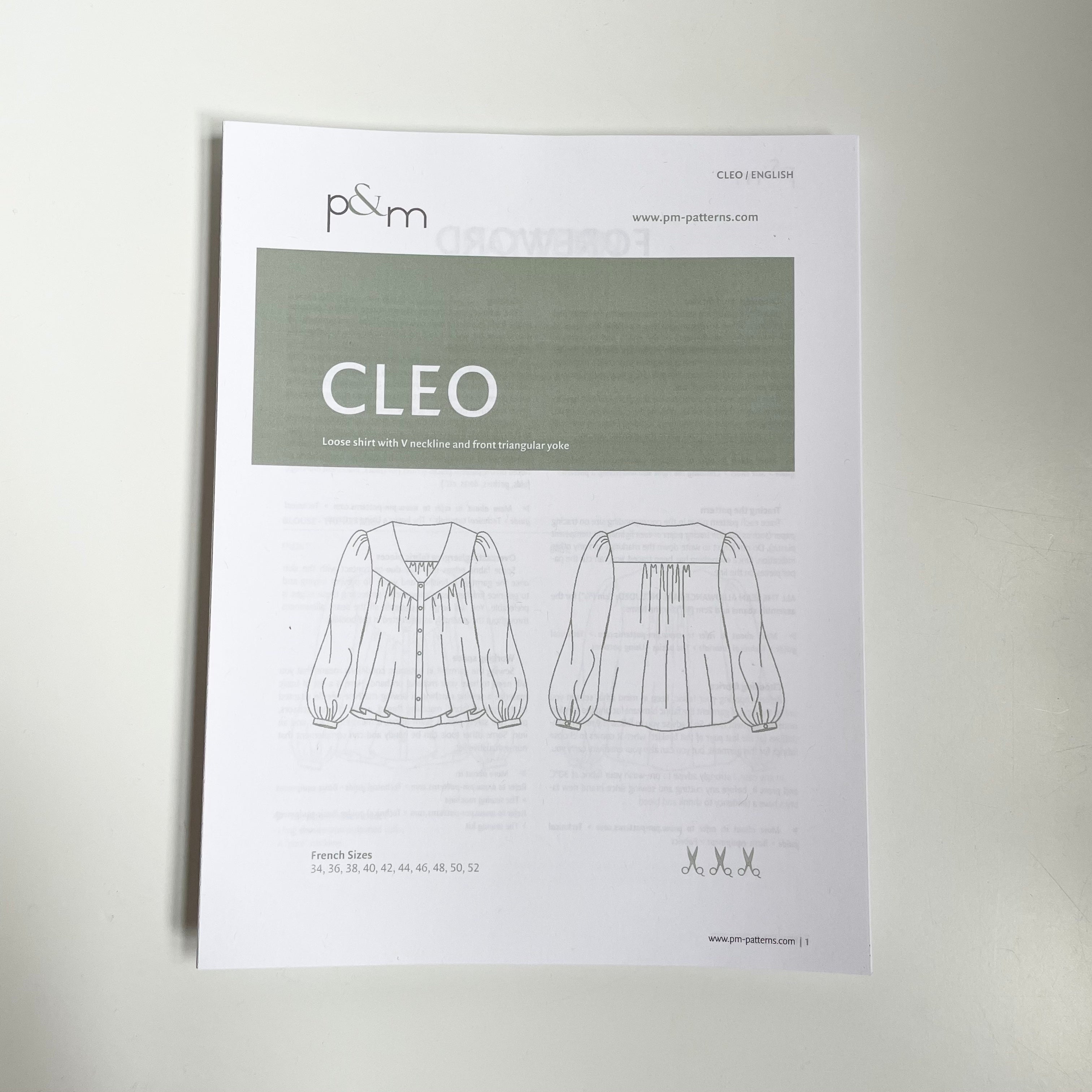 Papillon & Mandarine Patterns : Cleo Blouse