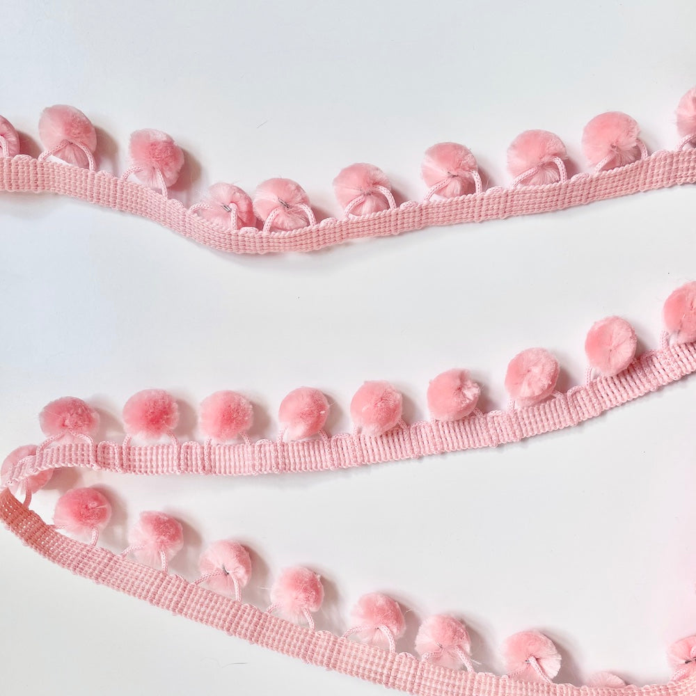 Pom Pom Fringe - Salmon 27mm