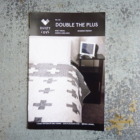 quilty love double the plus quilt sewing pattern