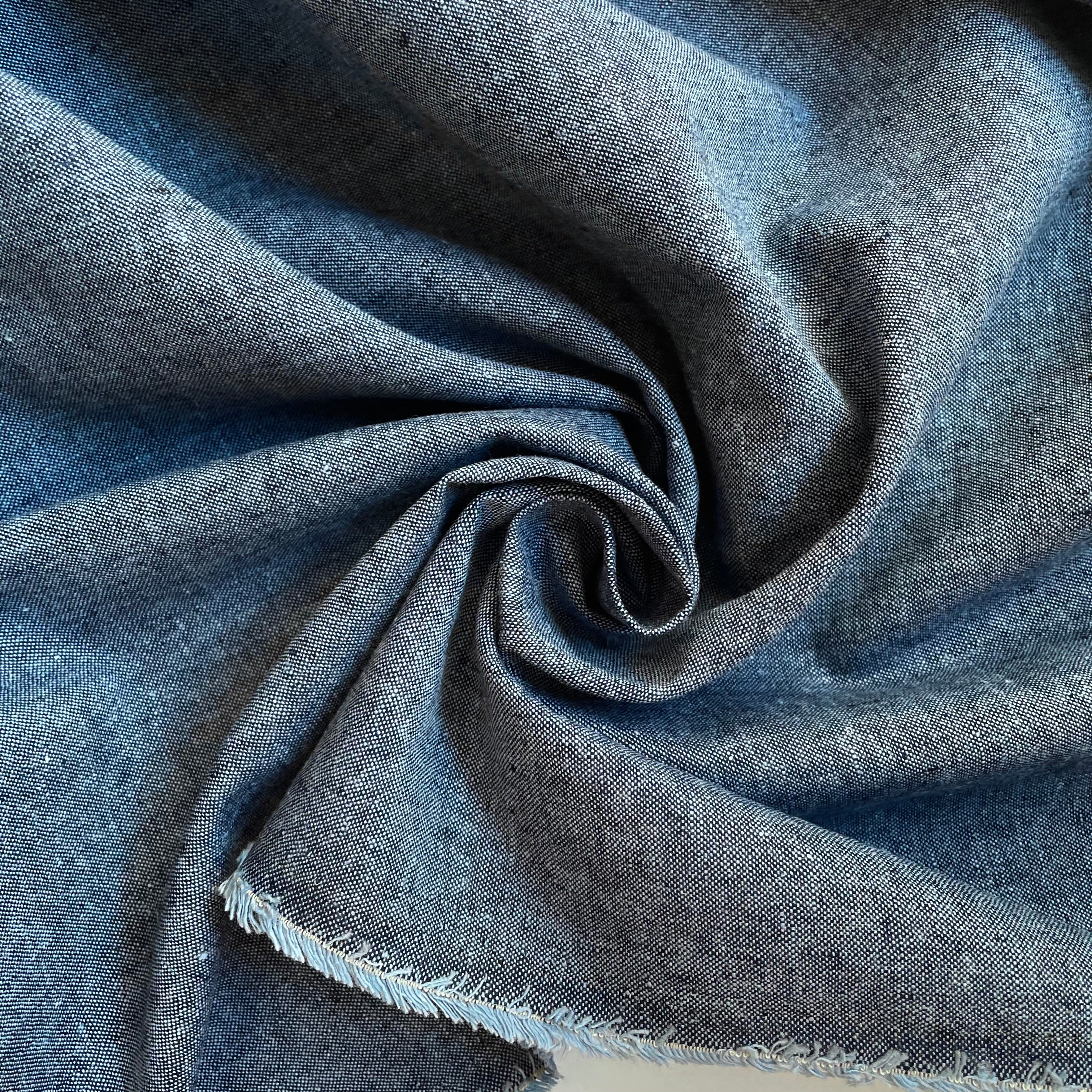 Robert Kaufman : Essex Linen / Cotton - Nautical