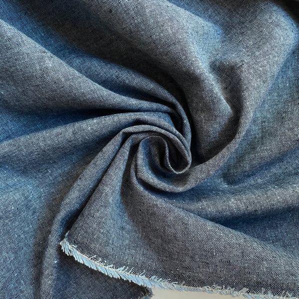 Robert Kaufman : Essex Yarn Dyed Linen / Cotton - Nautical