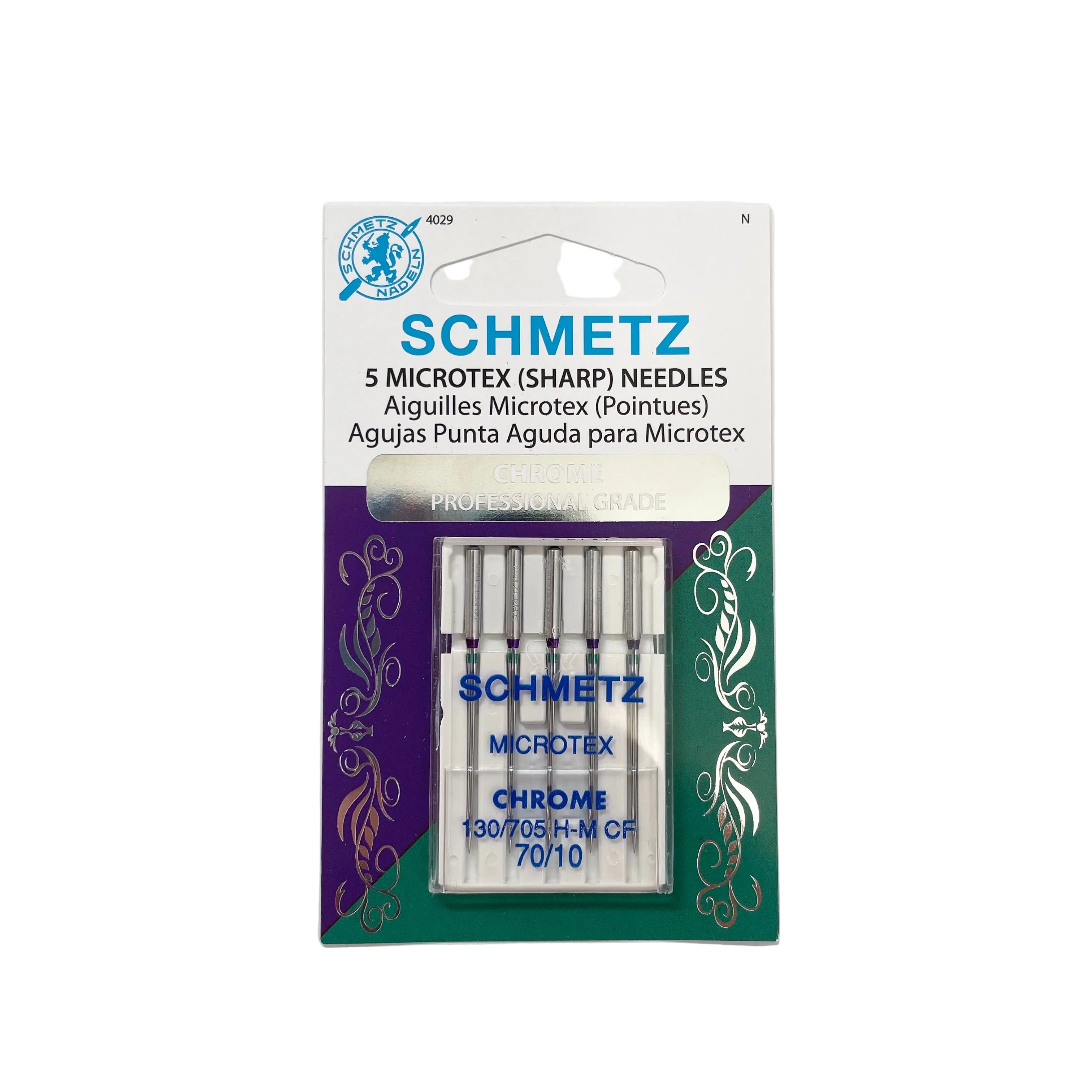 Schmetz Chrome Sewing Machine Needles : Microtex
