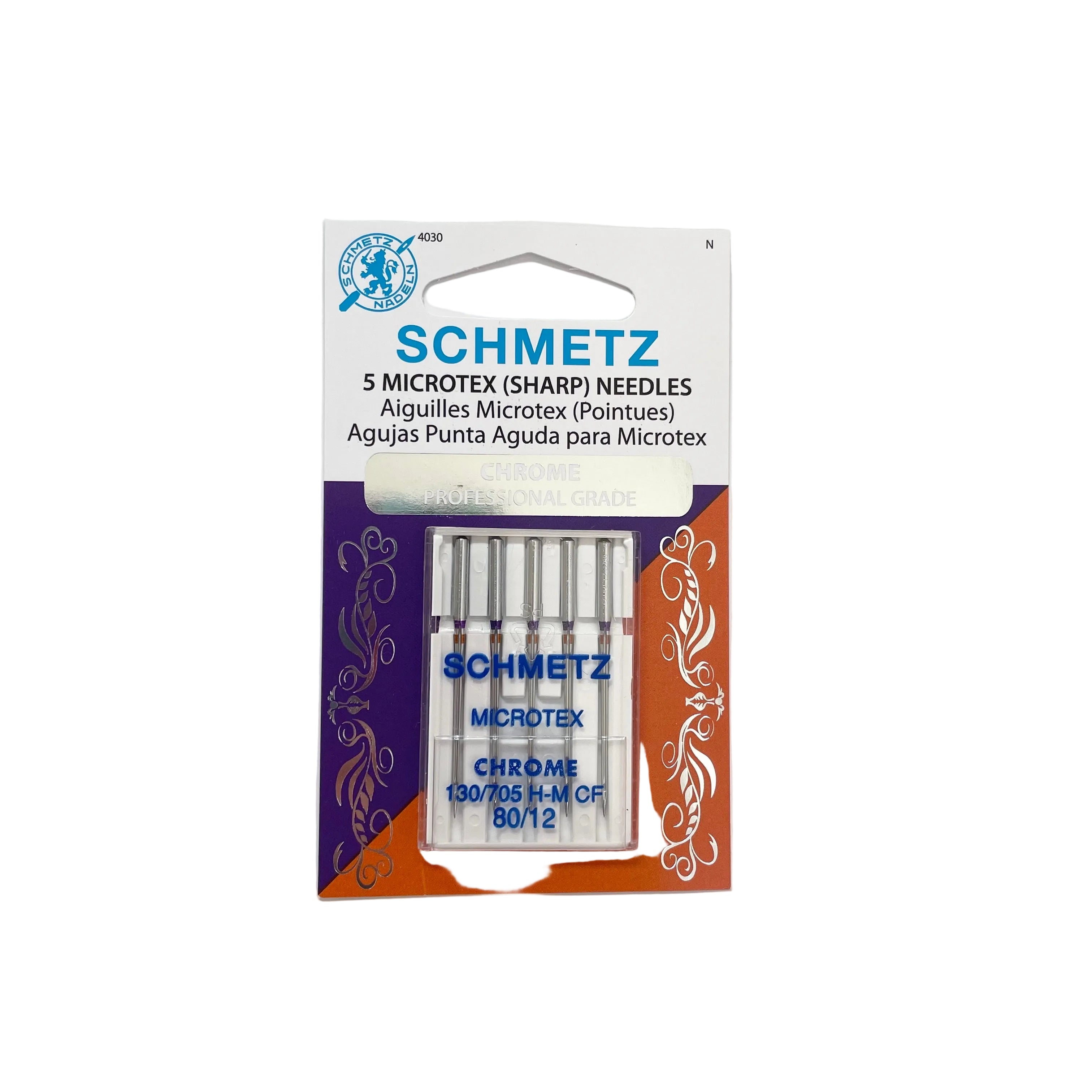 Schmetz Chrome Sewing Machine Needles : Microtex