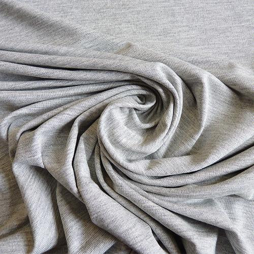 Viscose Jersey knit fabric - Light Heathered Gray