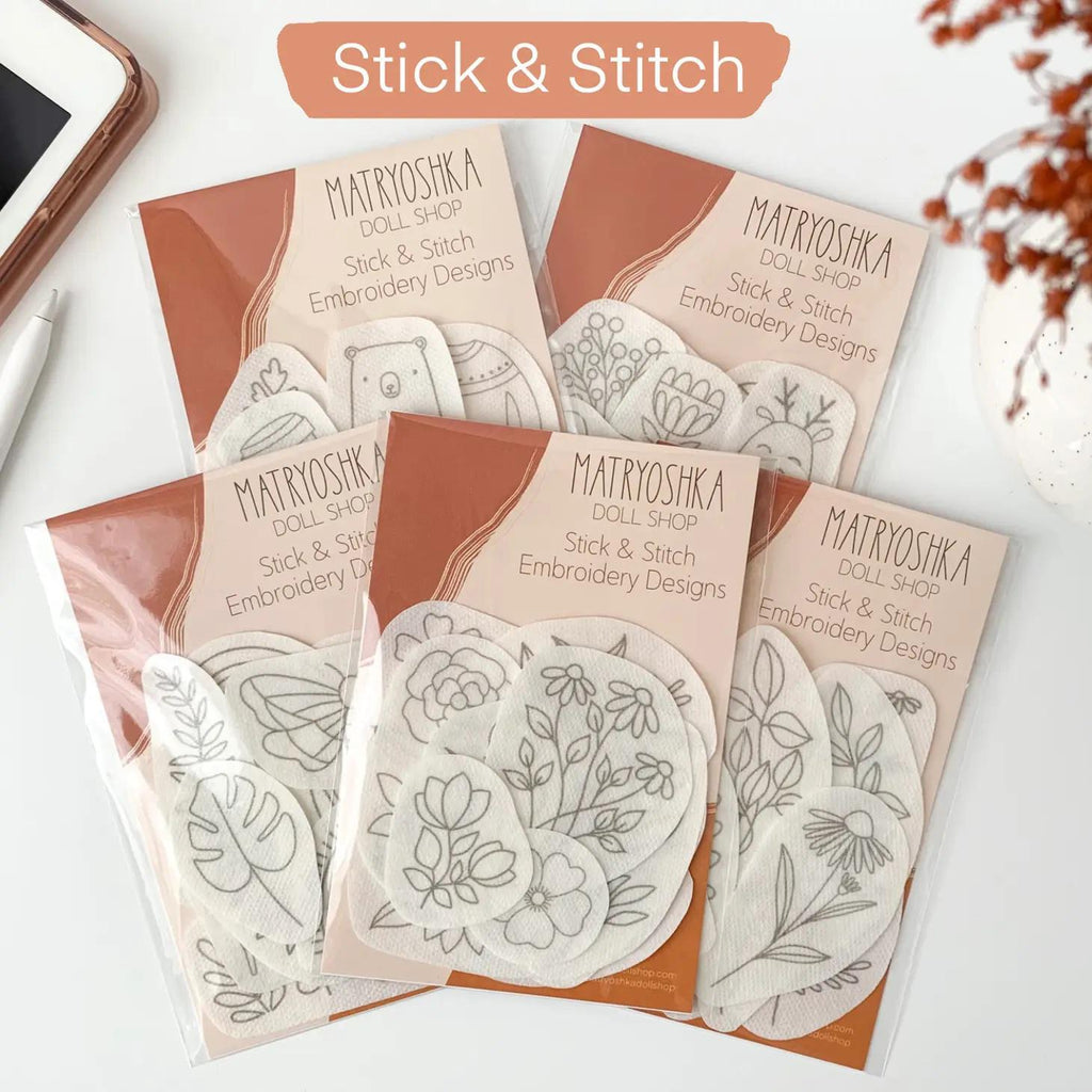 Matryoshka : Stick and Stitch Embroidery Designs - Botanical – Bolt & Spool