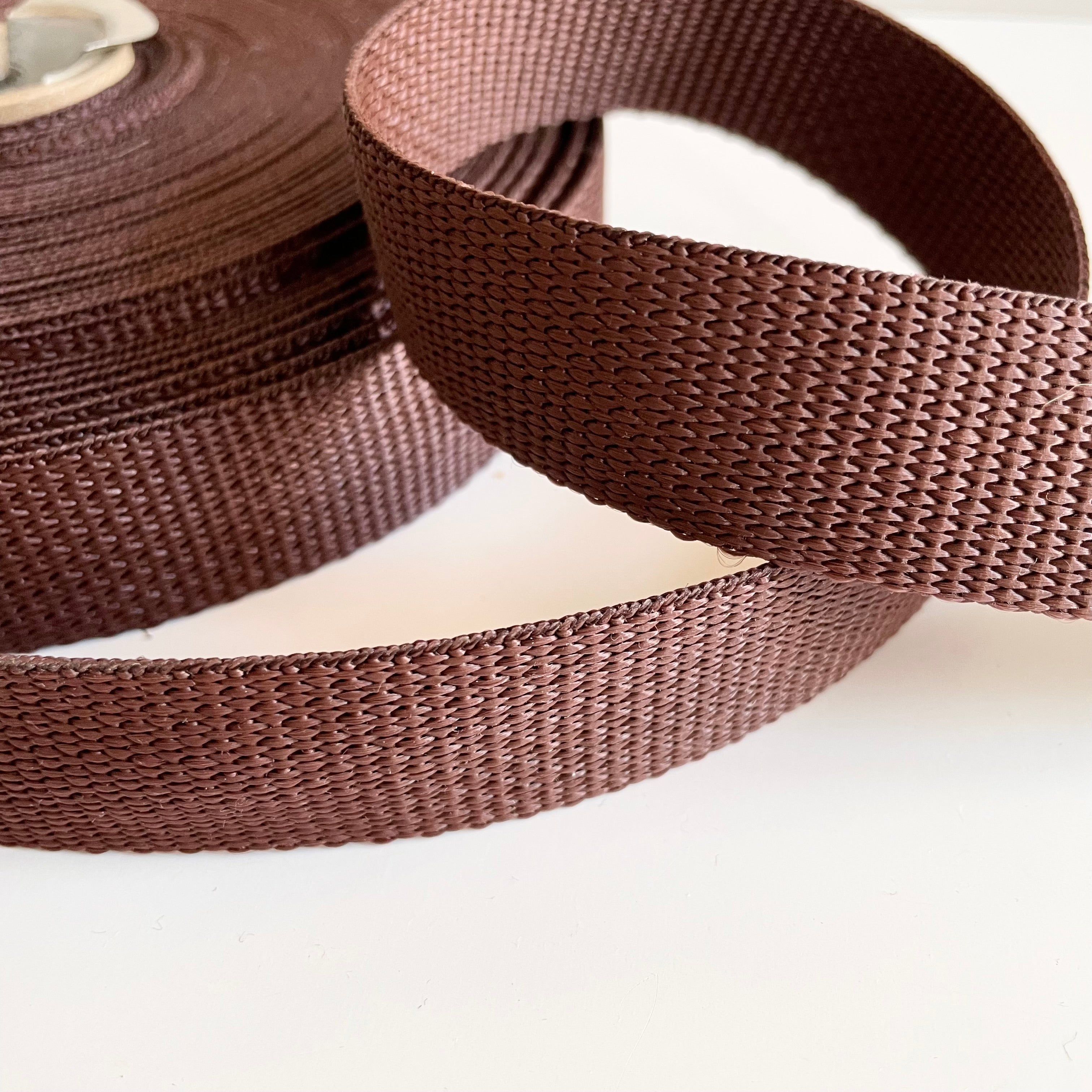 Polyester Webbing - Brown 1"