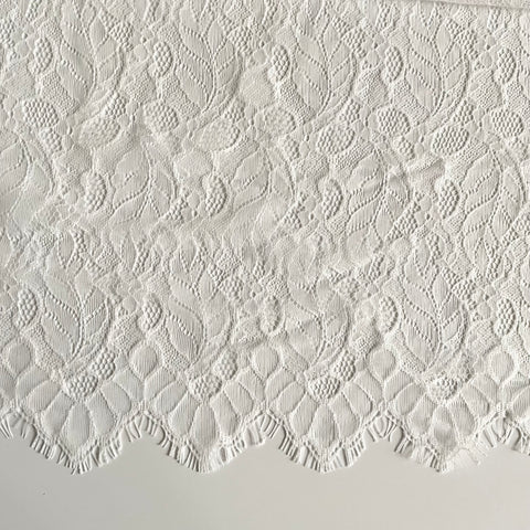 Nylon Chantilly Lace - Foliage Ivory