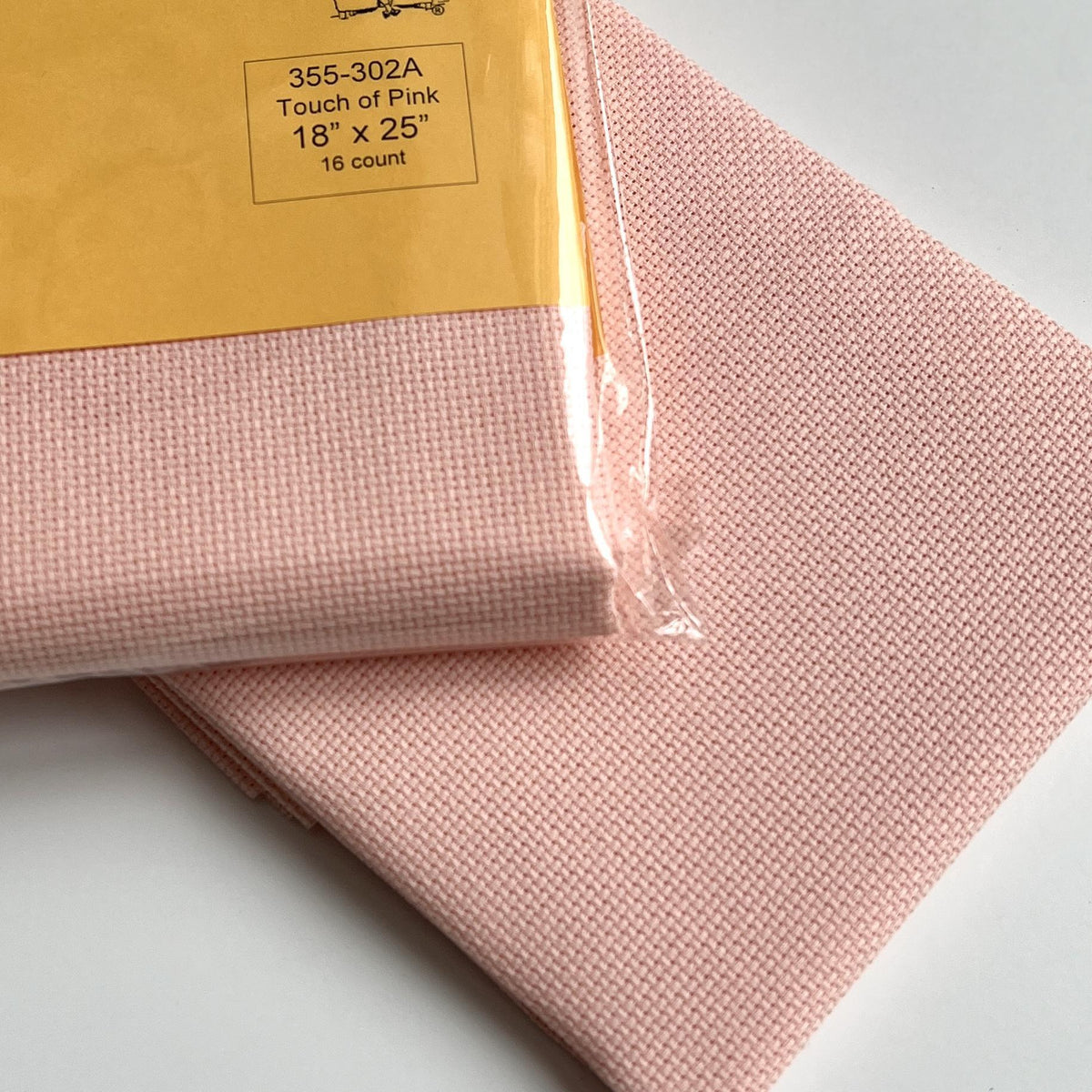 16-Count Aida Cotton - A Touch of Pink