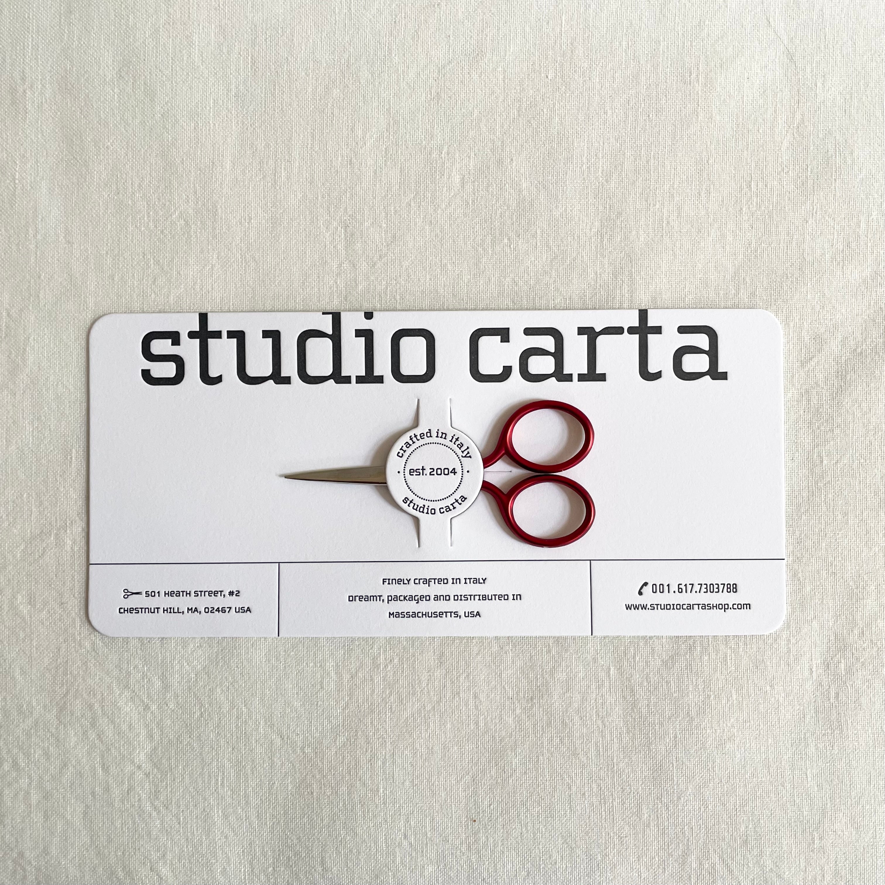 Studio Carta Scarlet Handled Scissors - Small
