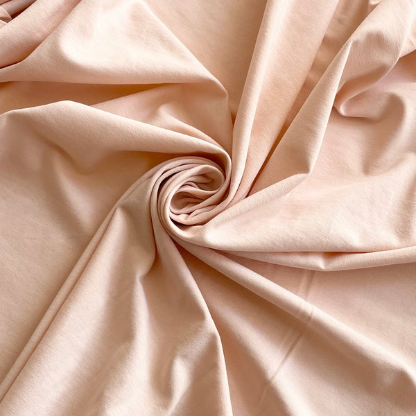 Organic Cotton Jersey - Peach Blush
