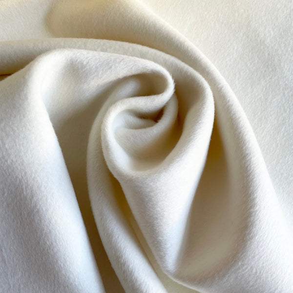 Australian Merino Wool / Silk Coating - Winter White