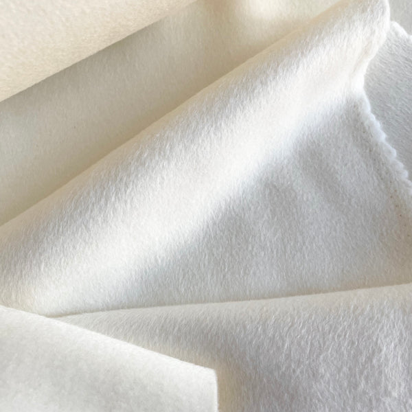 Australian Merino Wool / Silk Coating - Winter White