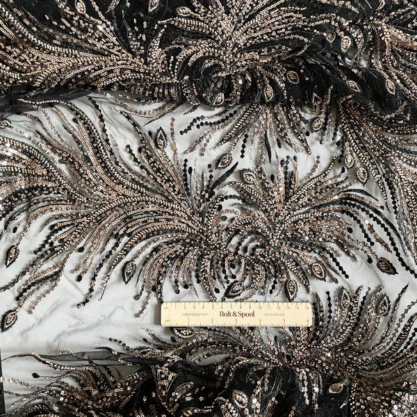 Beaded Tulle - Champagne Paradise