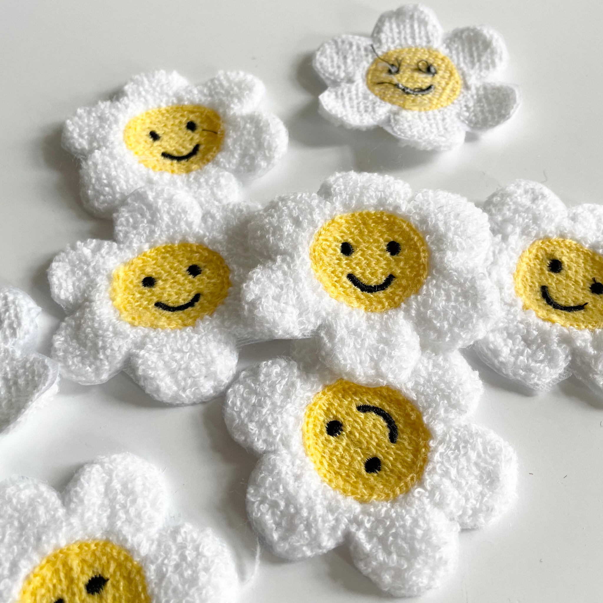 Flower Embroidered Sew-On Patch