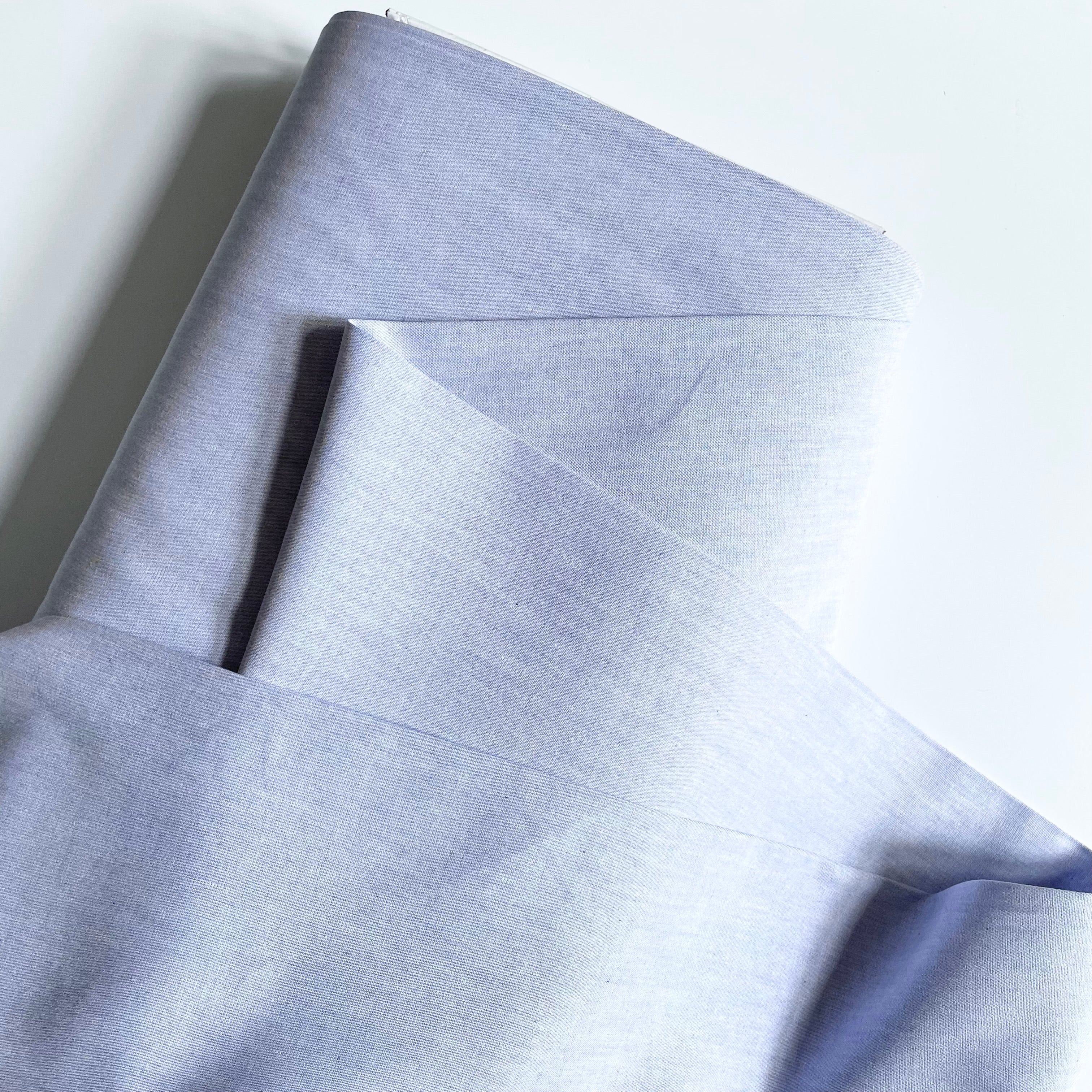 Cotton Sunwashed Chambray - Blue
