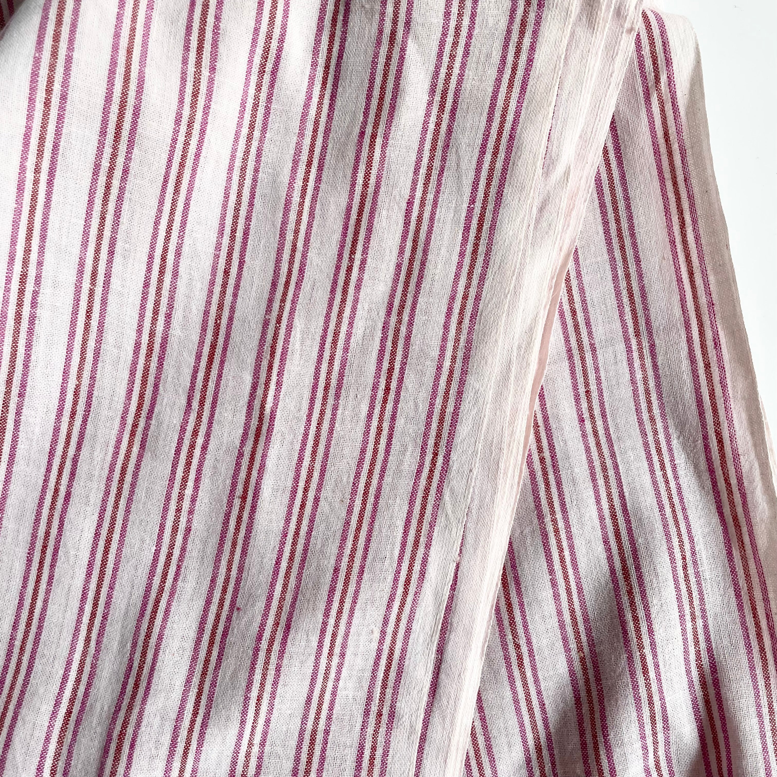 Bengal Handlooms Khadi Cotton - Rose Loom Stripe
