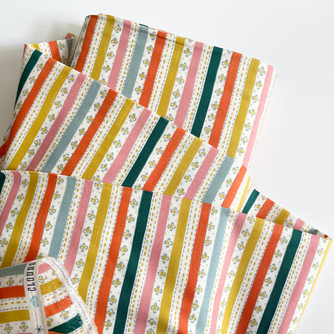 Cloud9 Organic Cotton : Happy Homestead - Stripes and Stitches