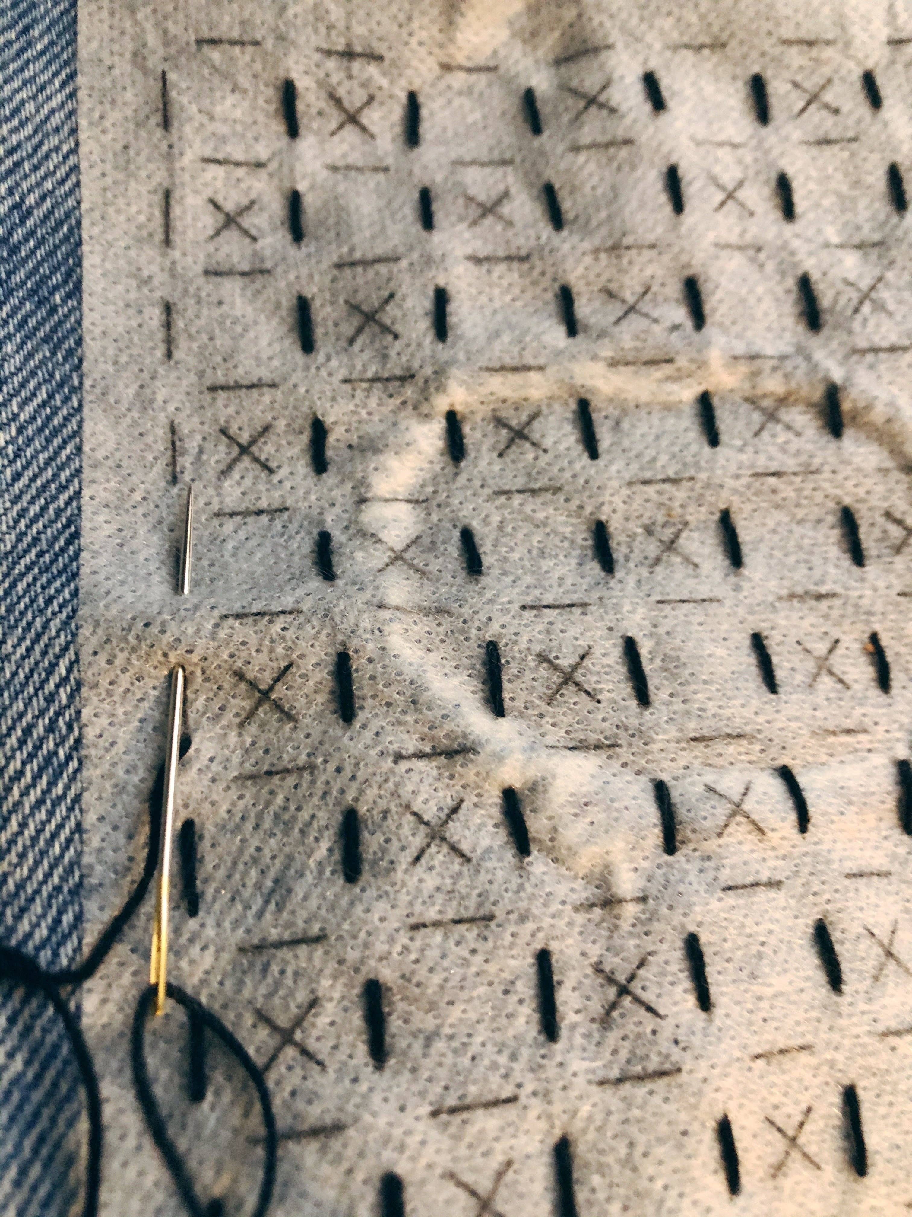 Wren Bird Arts : Washable Mending Transfers #4 Green Patterns