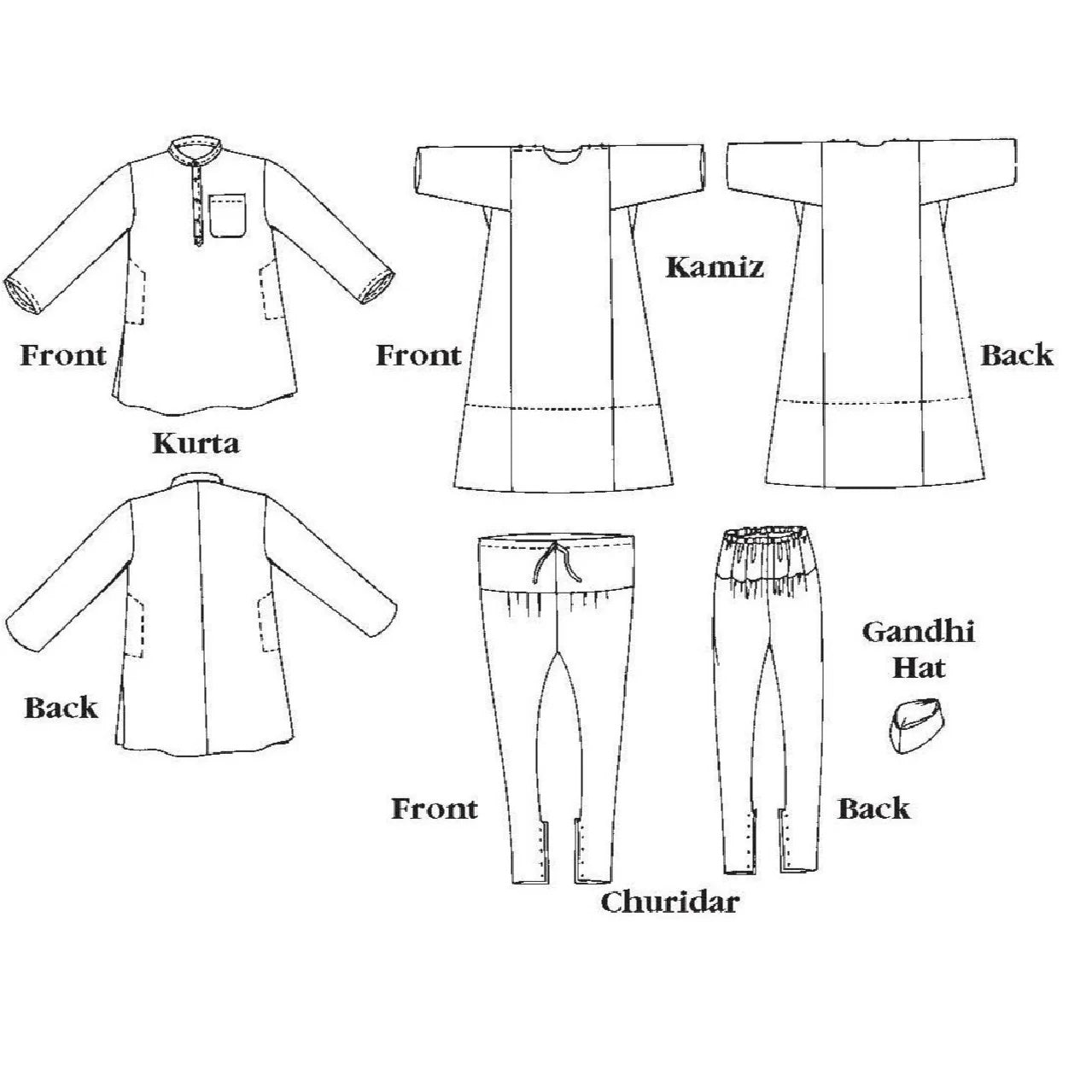 Folkwear Sewing Pattern Jewels of India 