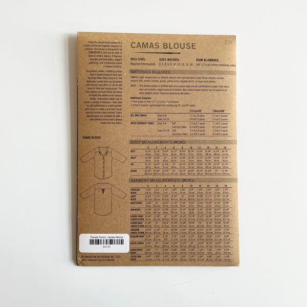 Thread Theory : Camas Blouse
