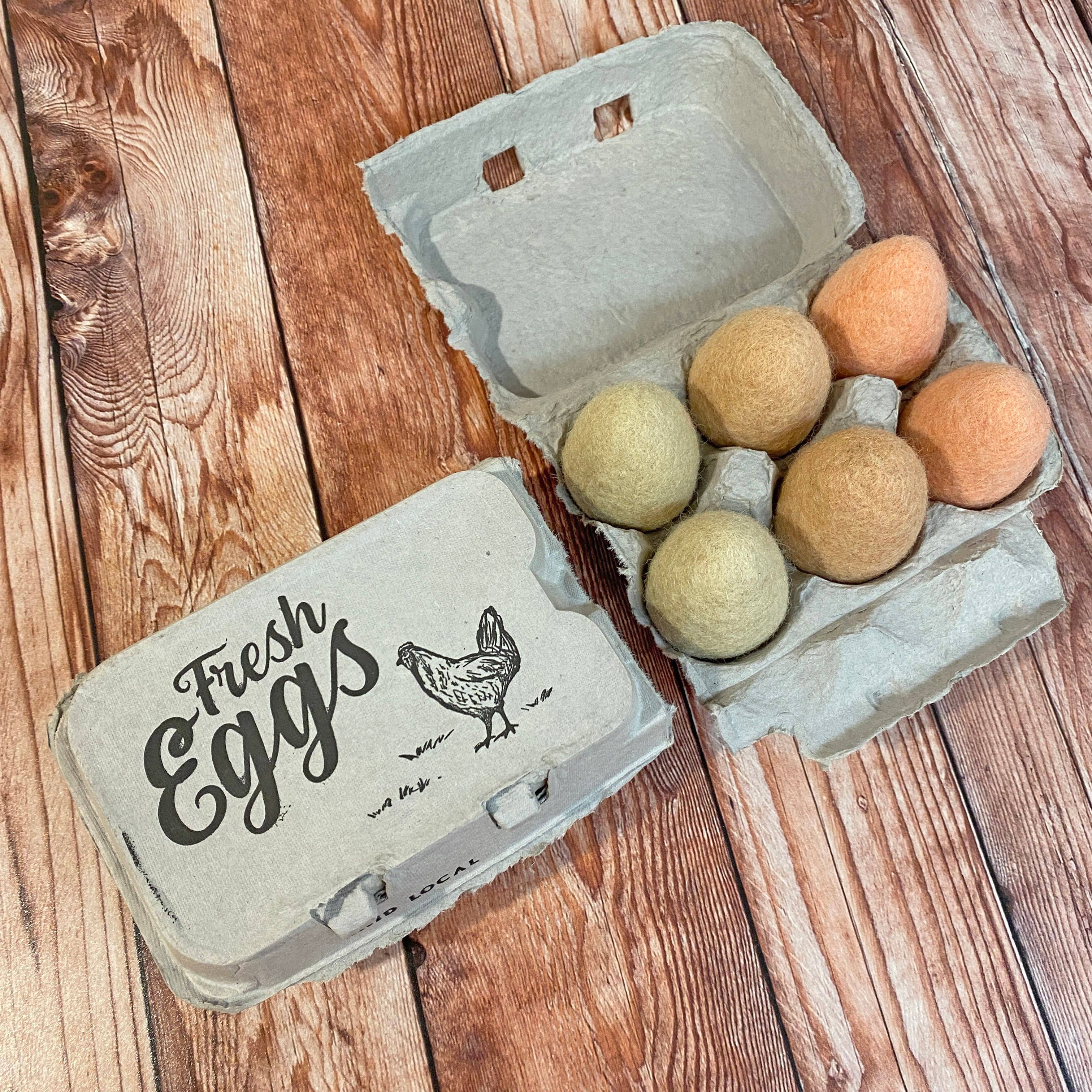 Oakwind Hollow : Half Dozen Felt Eggs - Local Eggs