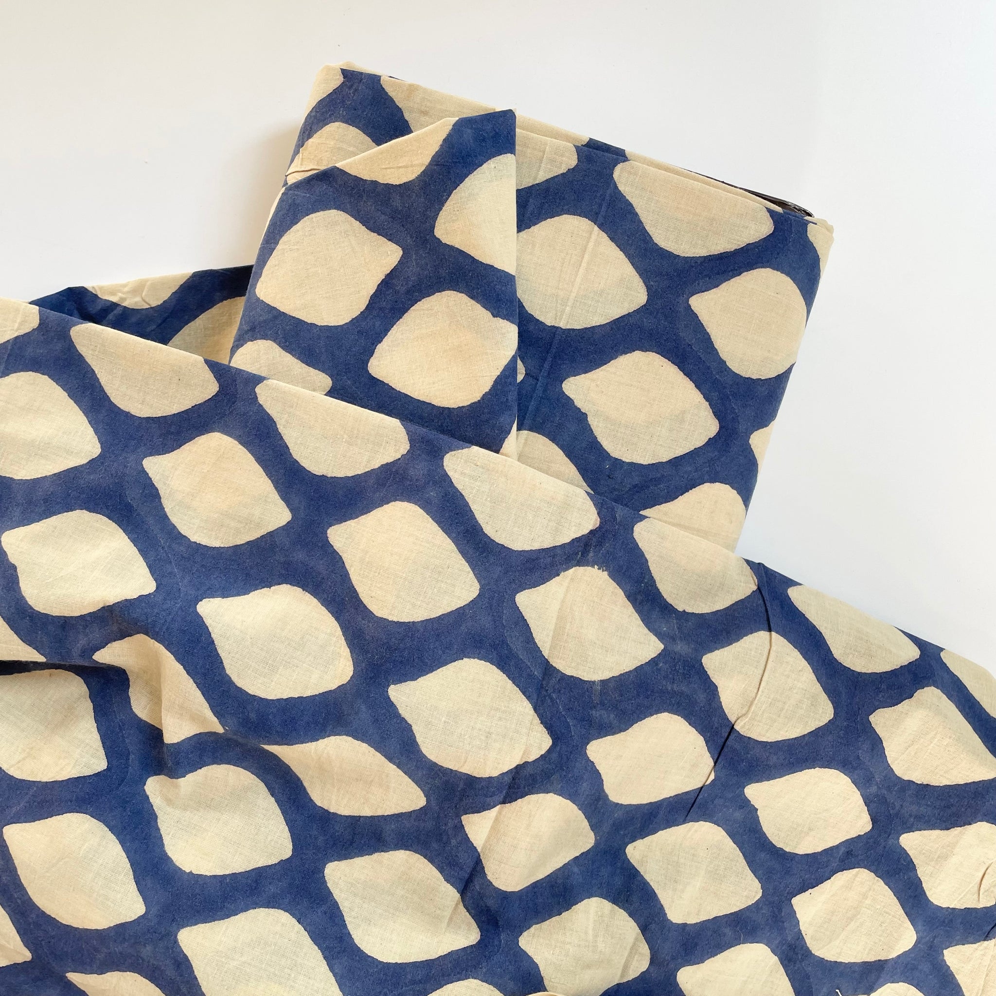 Merchant & Mills Indian Block Print - Cobalt Lemons