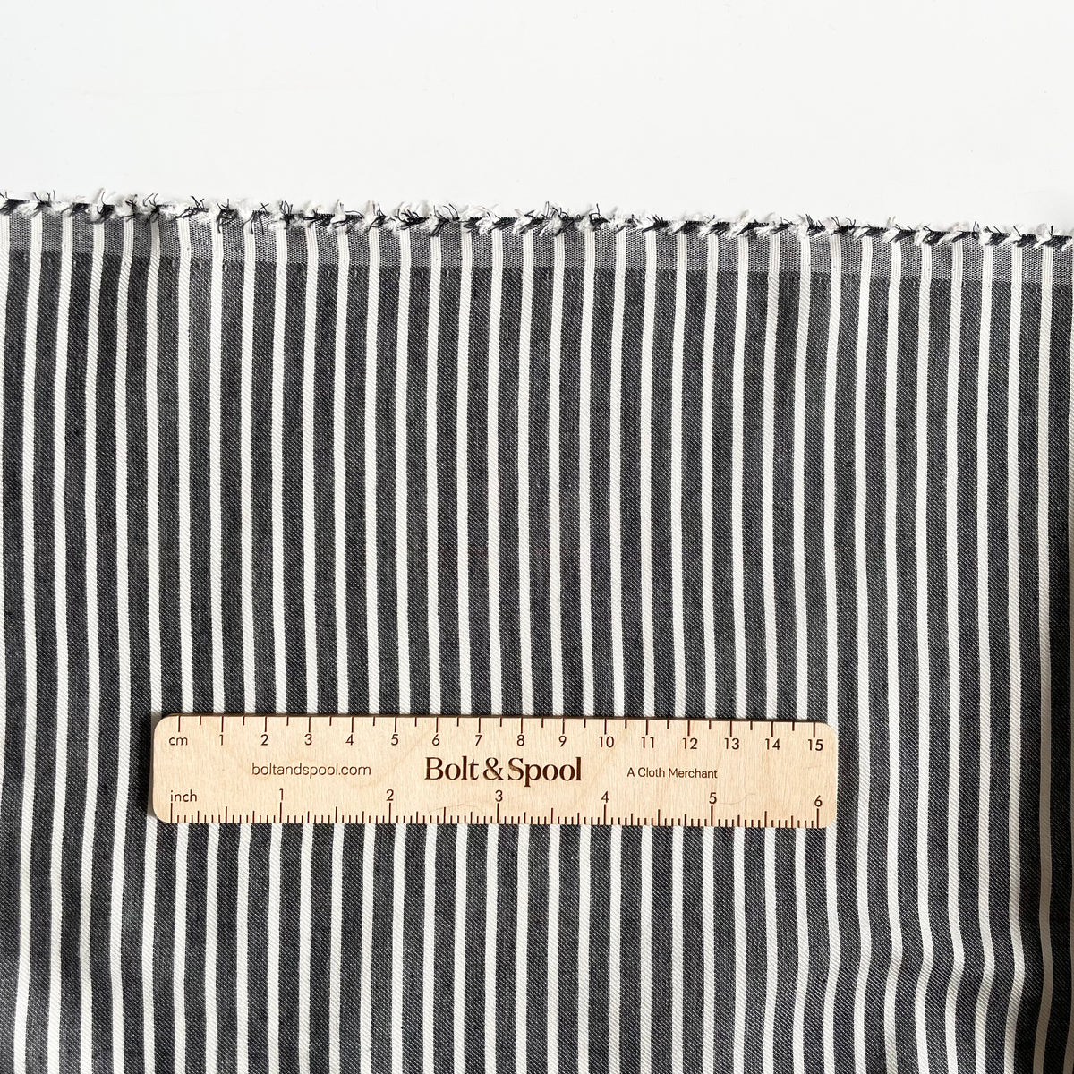 Cotton / Rayon Twill - Black & White Stripe