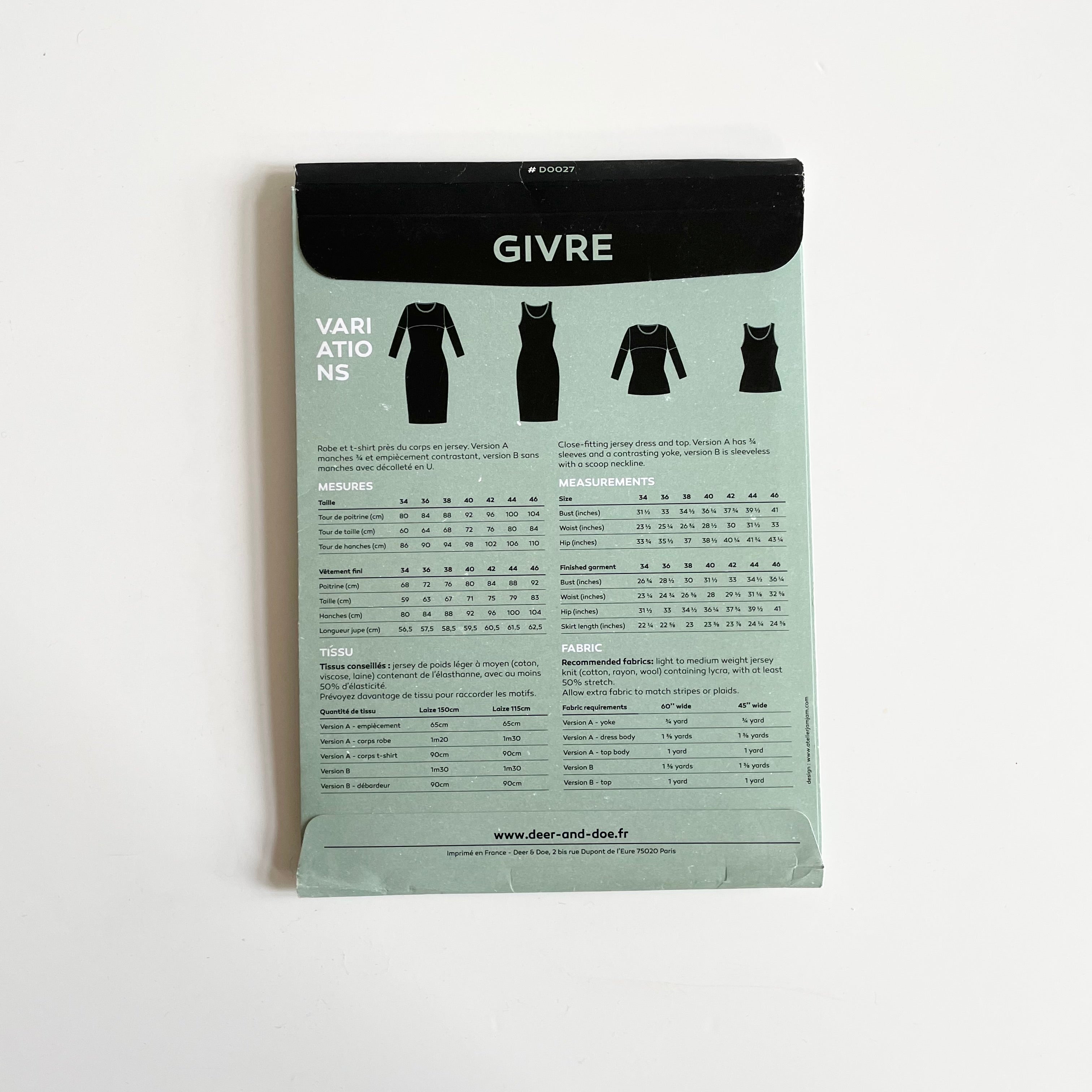Deer & Doe Patterns : Givre Dress