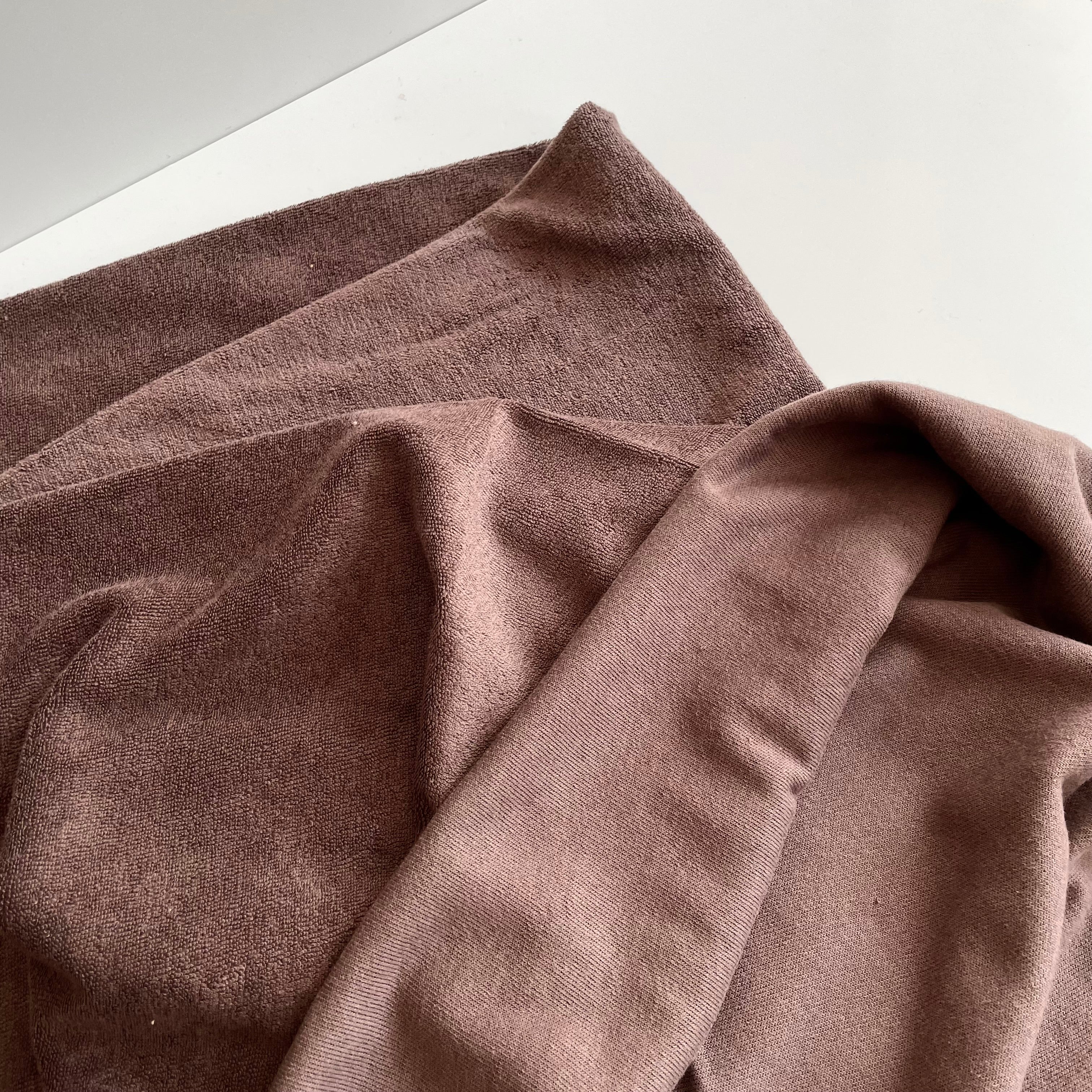 Organic Cotton Knitted Terry Cloth - Chestnut