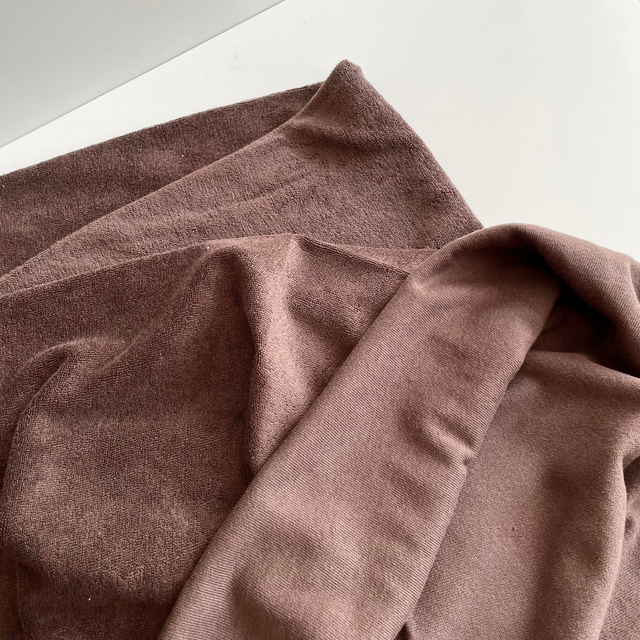 Organic Cotton Knitted Terry Cloth - Chestnut