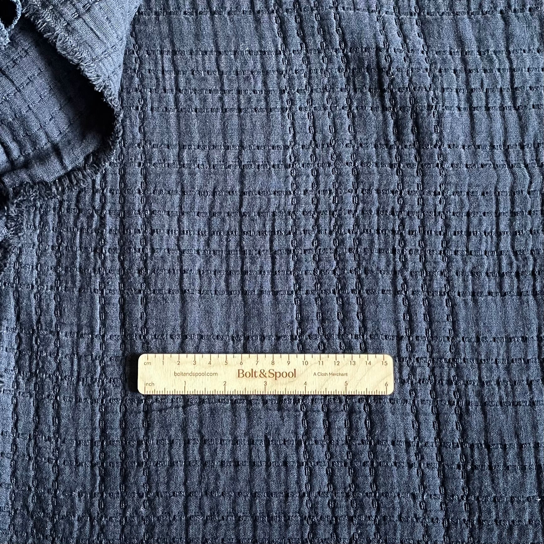 Merchant & Mills Soft Stitch Quilted Jacquard - Navy
