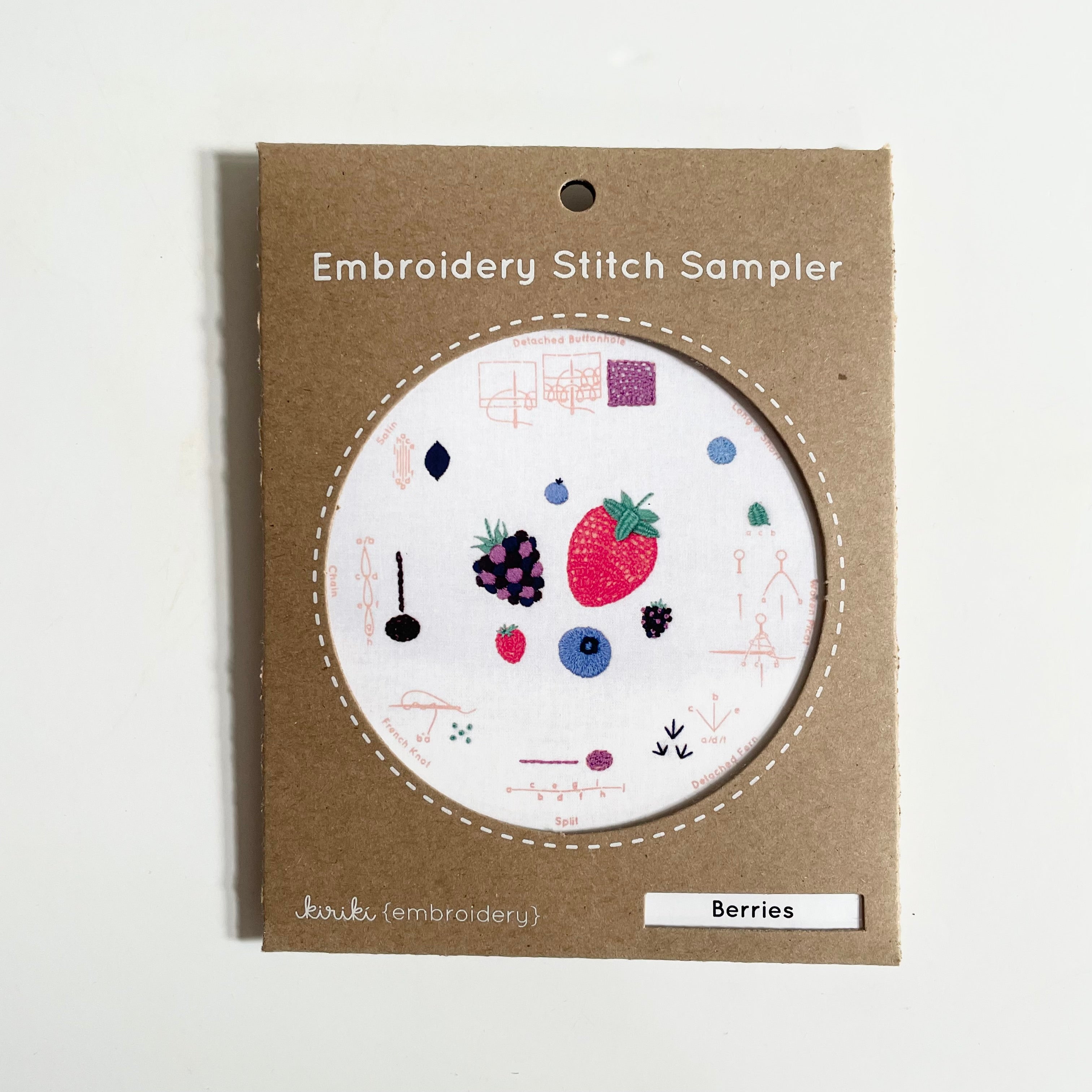 Kiriki Press Embroidery Stitch Sampler - Berries