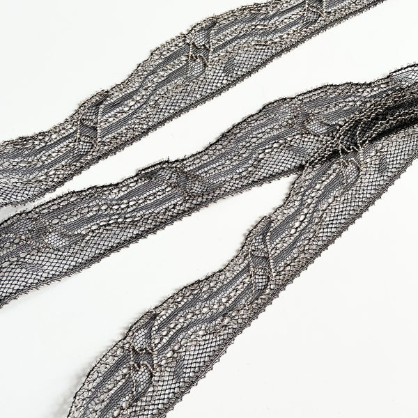 Solstiss Lace : Strata - Black / Taupe