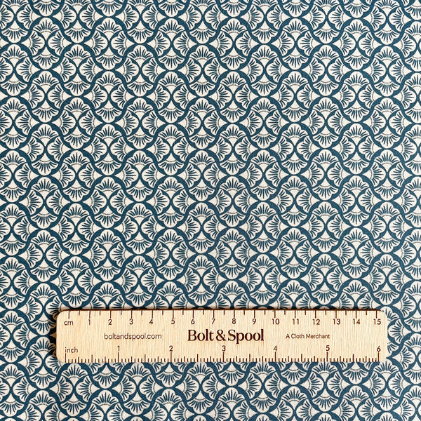 Cloud9 Organic Cotton : Summer Garden - Petal Reverie Blue