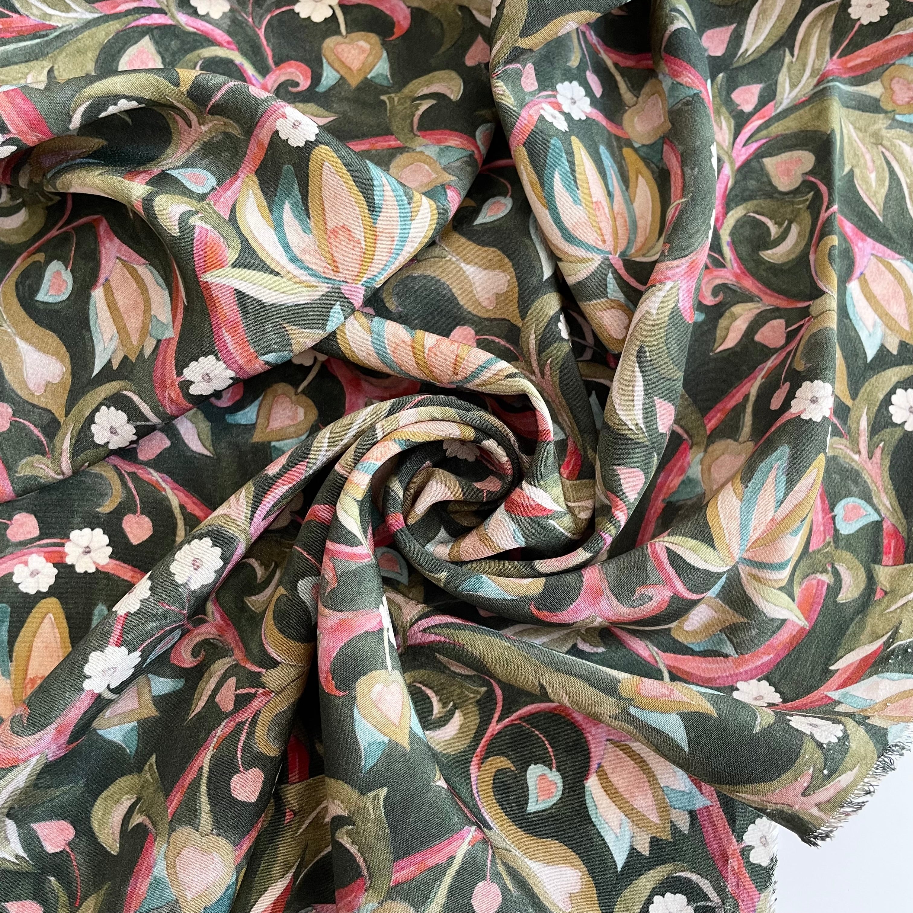 Liberty Fabrics Kensington Crepe de Chine - The West Garden
