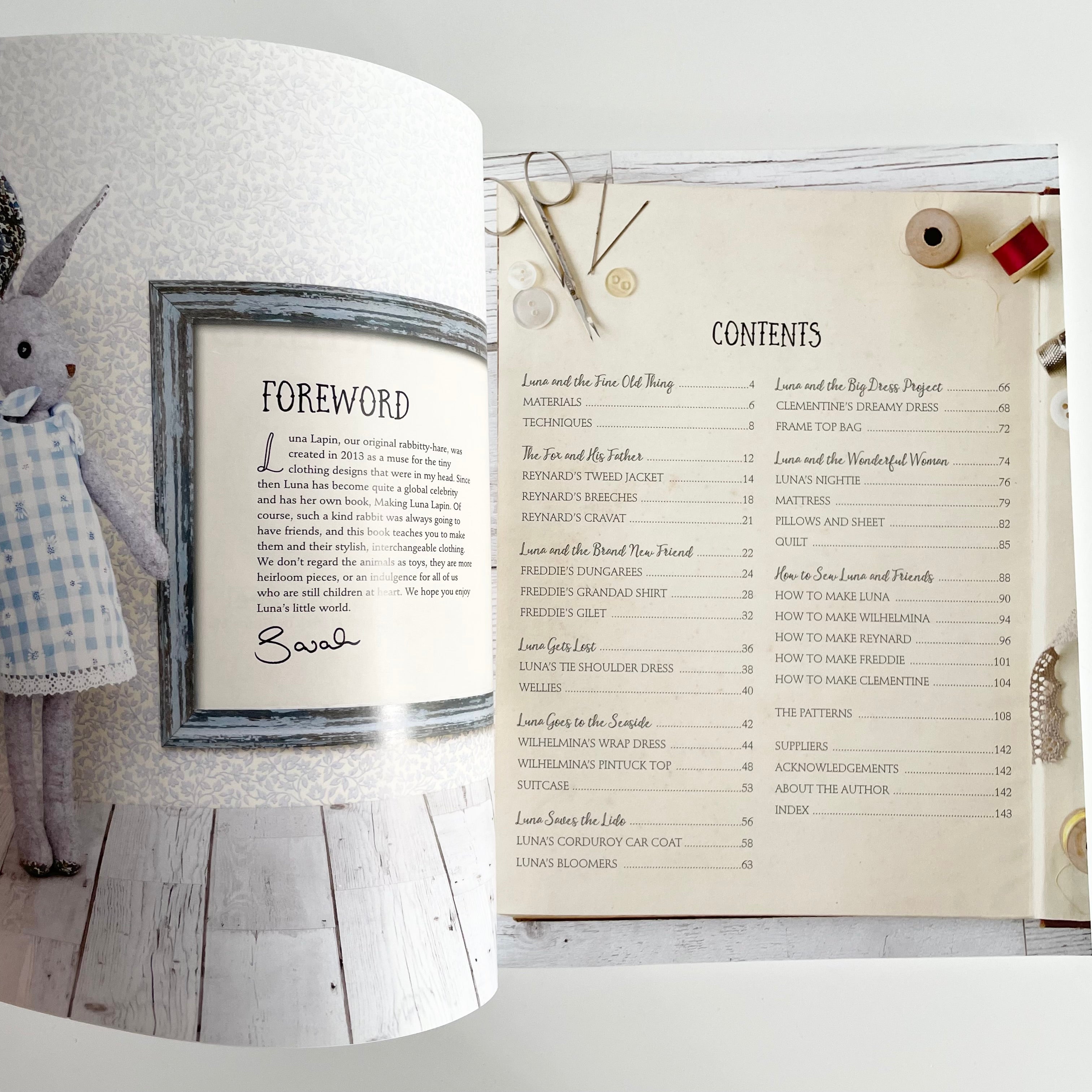 Sewing Luna Lapin's Friends - Sarah Peel