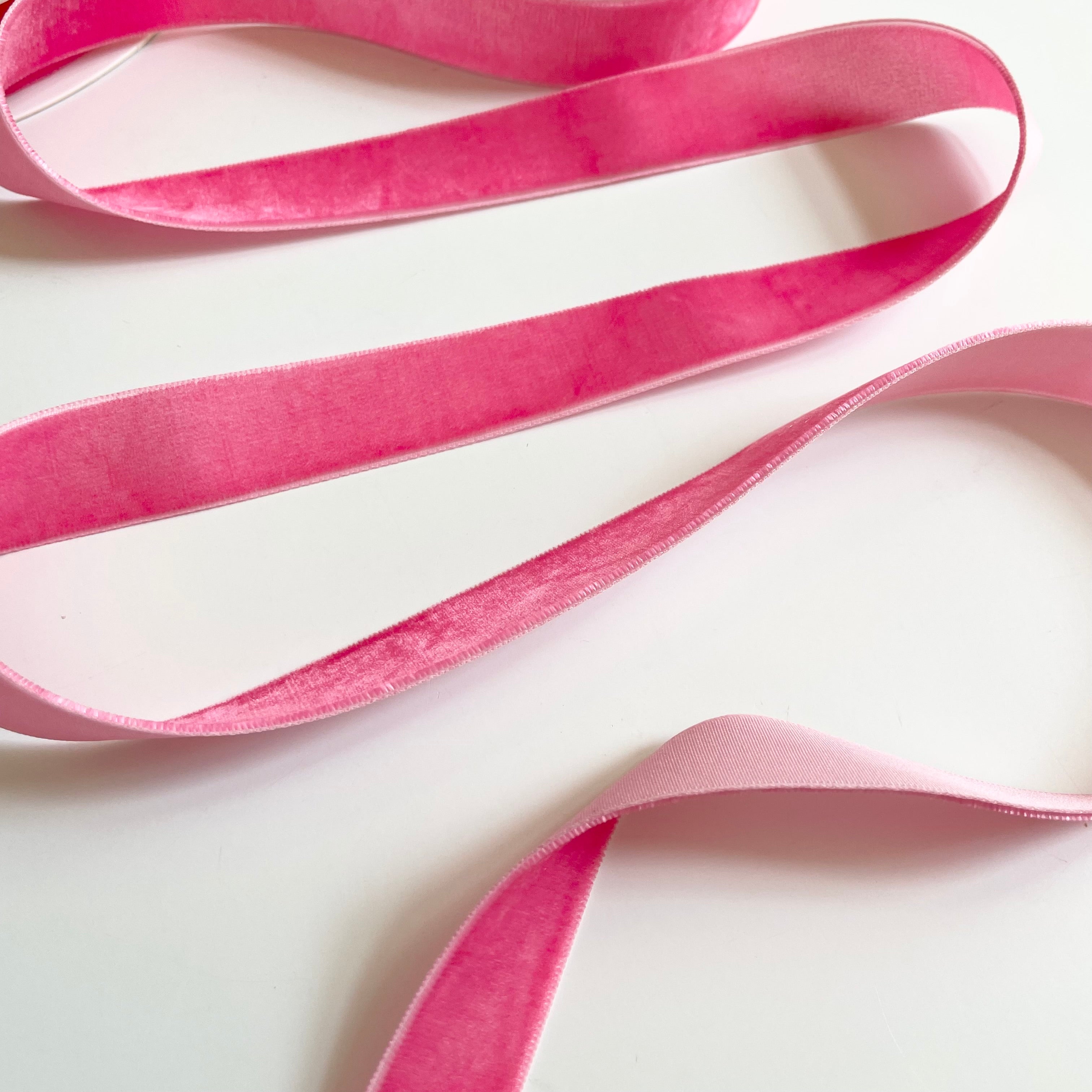 May Arts Velvet Ribbon - 3/4" Fuchsia