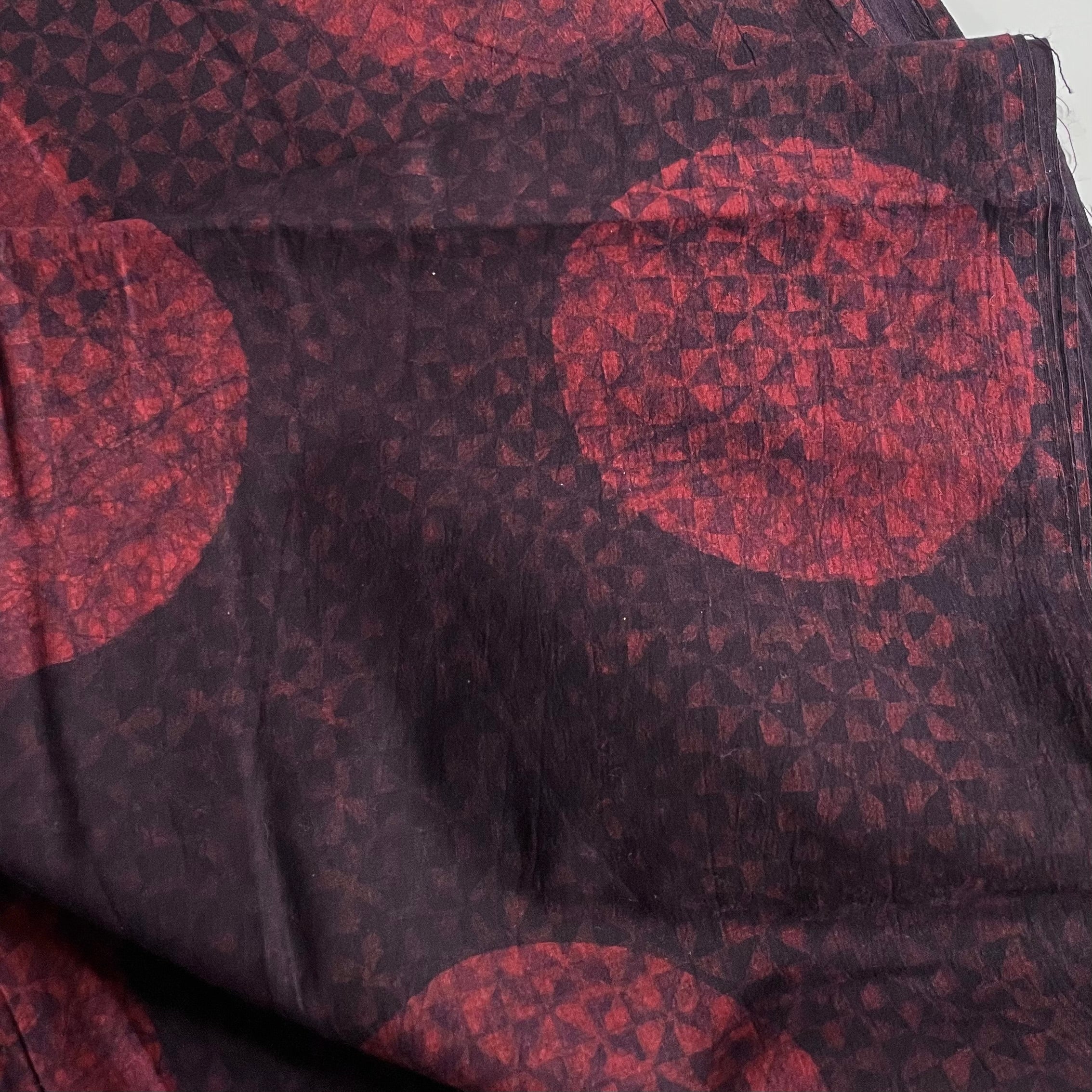 Bengal Handlooms Mud-Resist Cotton - Rust Garden