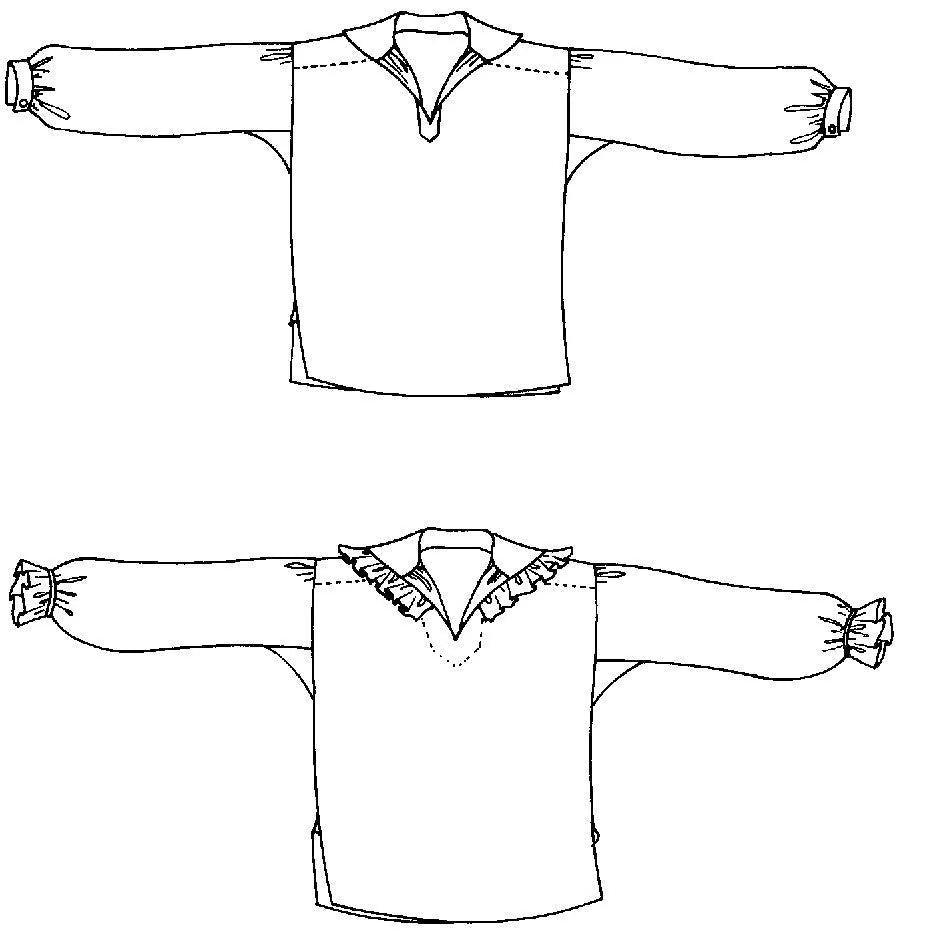 Folkwear Unisex Sewing Pattern Poet's Shirt