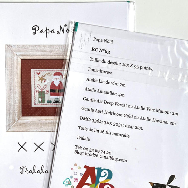 Papa Noël Cross Stitch Pattern by Tralala