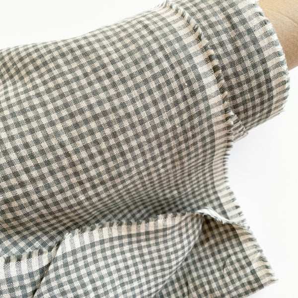 Gingham Linen - Green