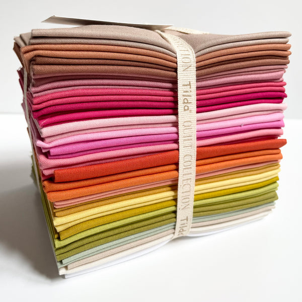 Tilda : Fat Quarter Bundle - Basic Solids Warm