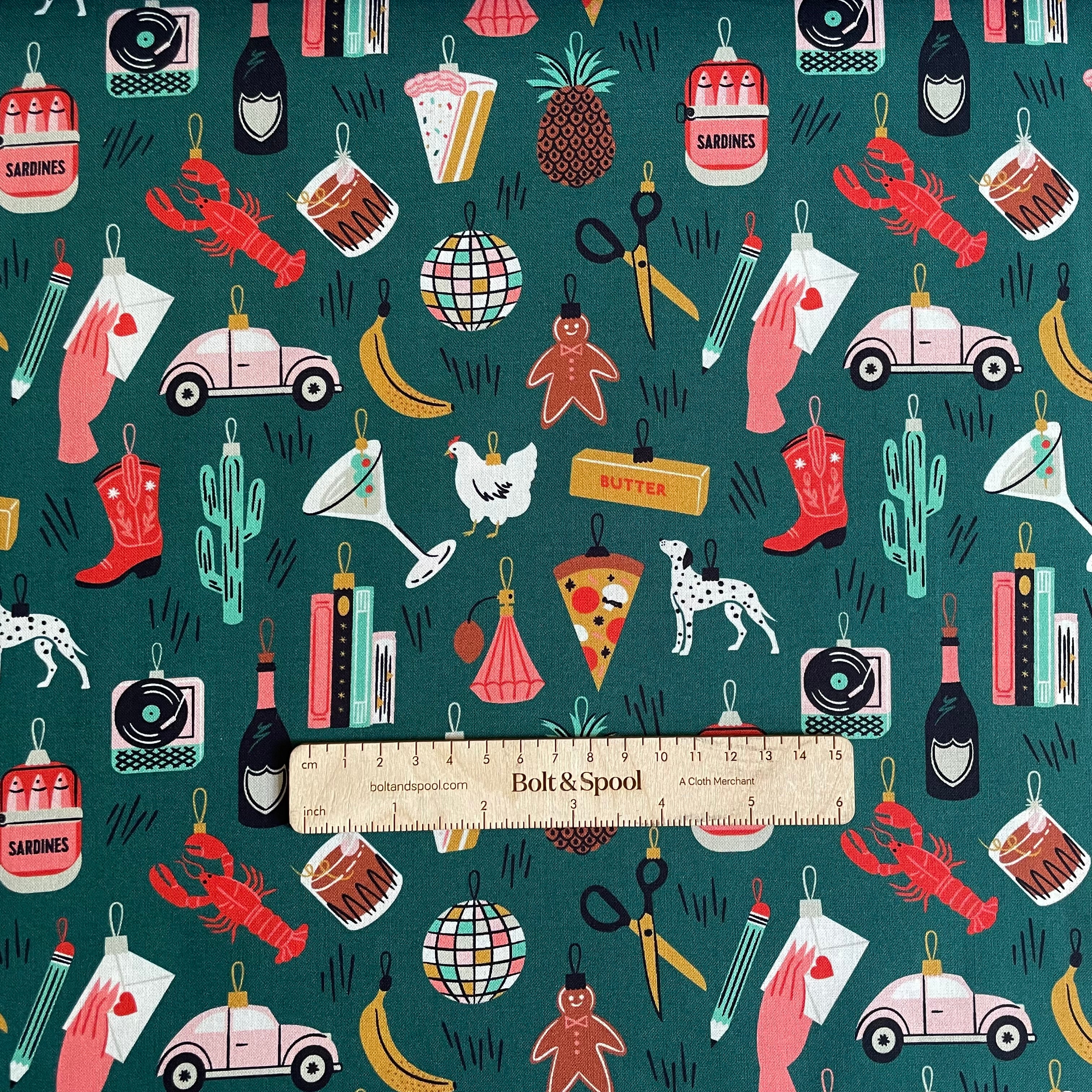 Cloud9 Fabrics : Merry & Mod - Bright Baubles