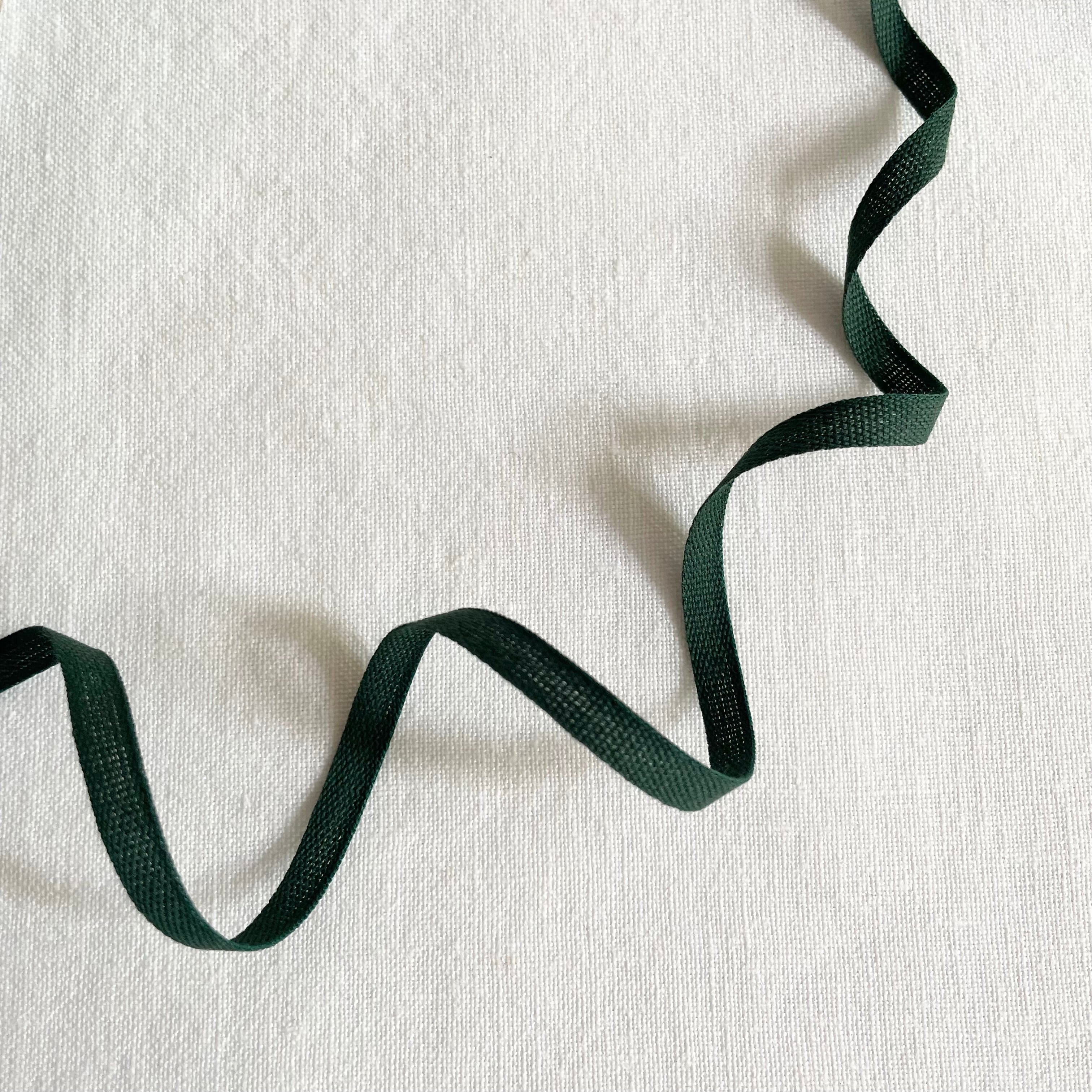 Studio Carta : Narrow Tight Weave Cotton Ribbon - Cypress