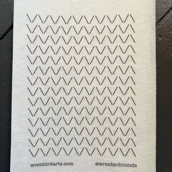 Wren Bird Arts : Washable Mending Transfers Set Cream #10 Fiber Arts Patterns