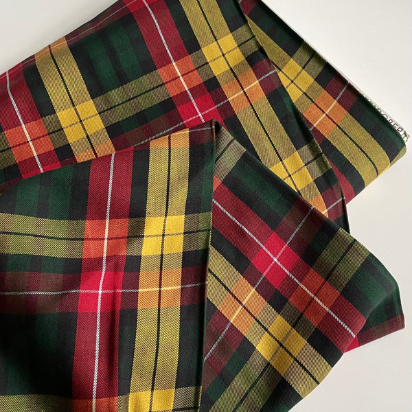 Robert Kaufman House of Wales Plaid - Yellow / Red / Green