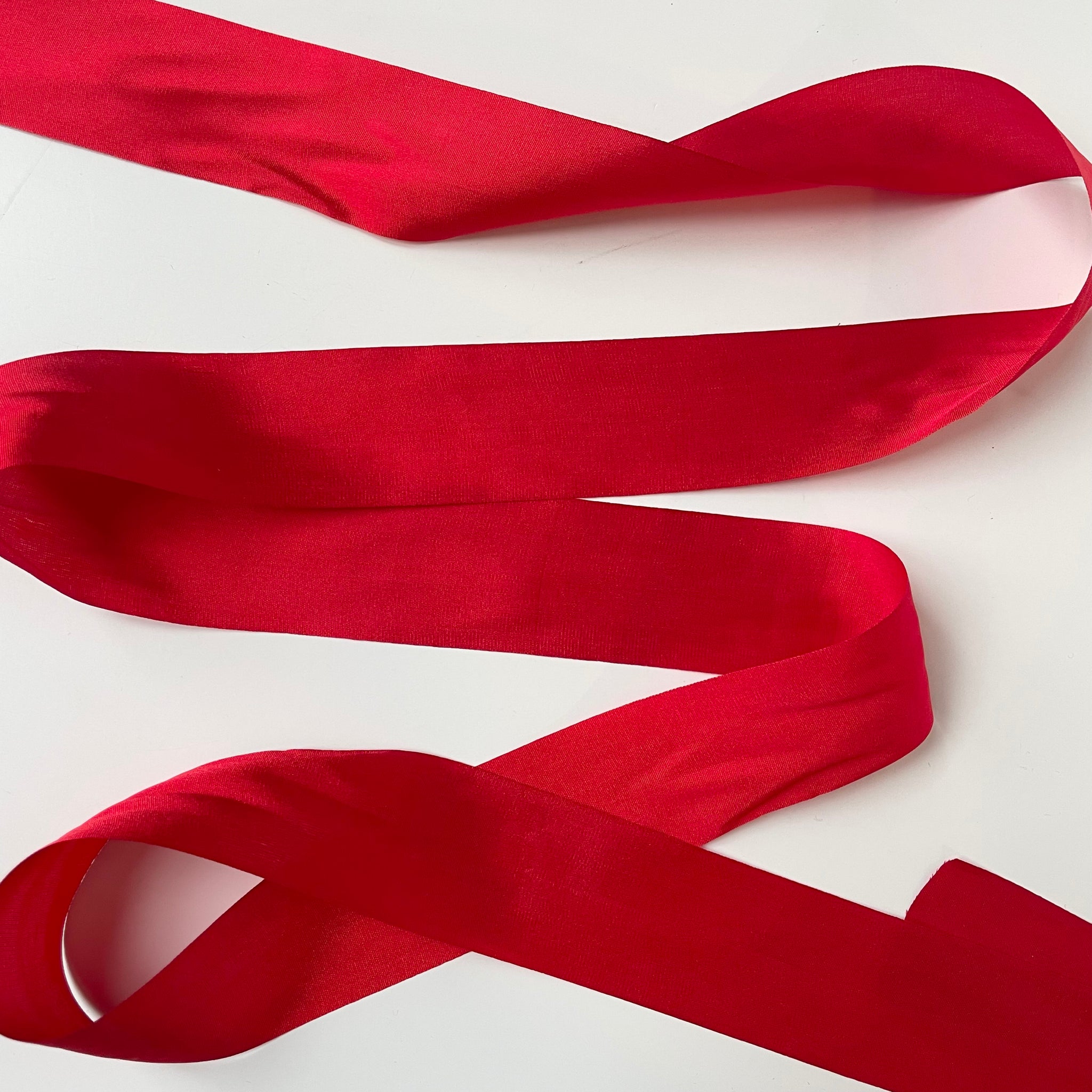 May Arts Silk Ribbon - Red 1.25"