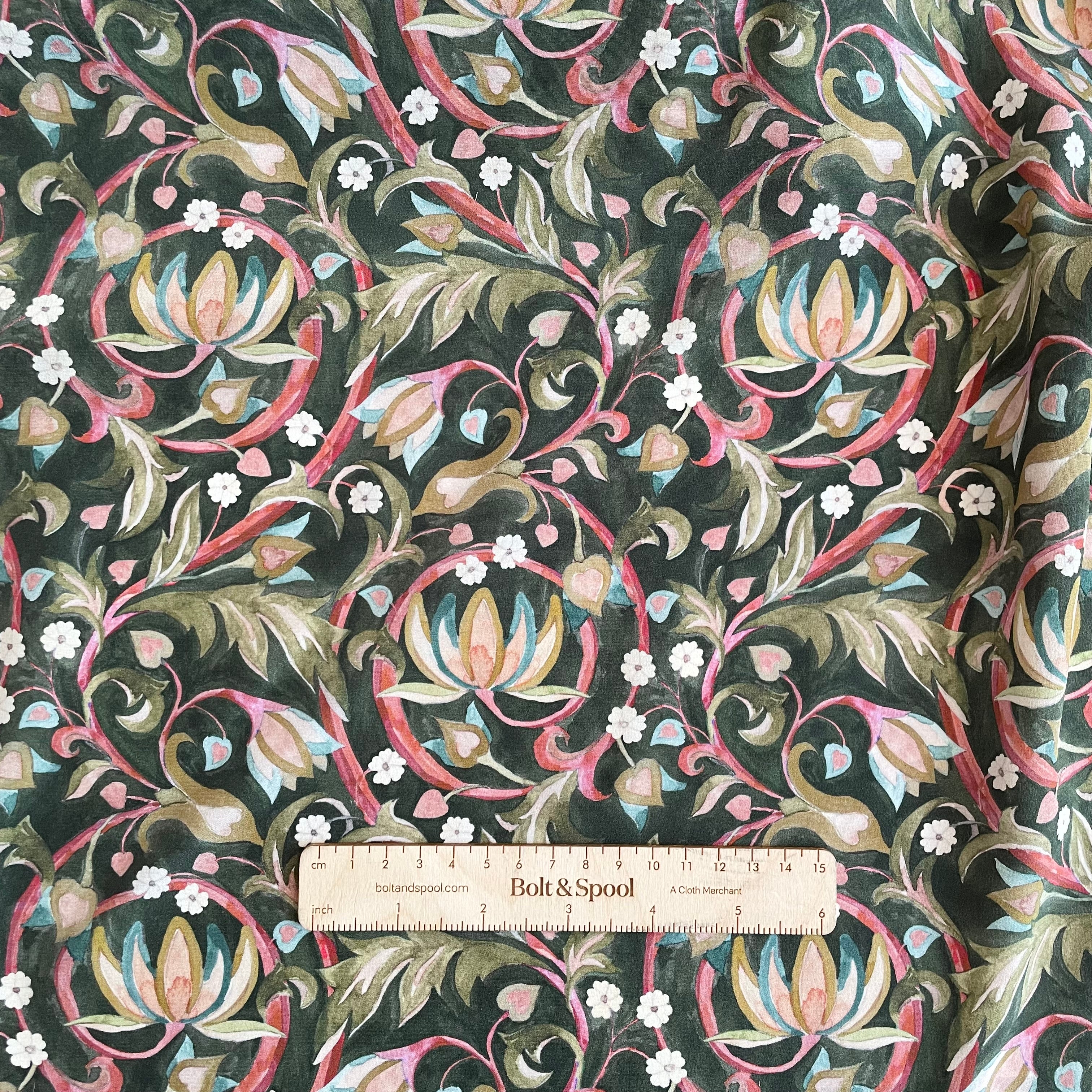 Liberty Fabrics Kensington Crepe de Chine - The West Garden
