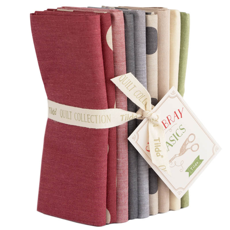 Tilda Fat Quarter Bundle - Seasonal Chambray Winter Hues