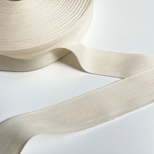 May Arts Lightweight Cotton Twill Tape - Natural